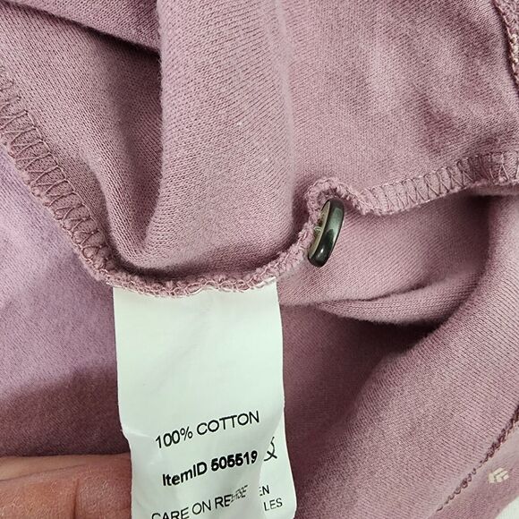 L.L.Bean Women Tee Large Reg Button Back Printed 100% Cotton Short Sleeve 505519 - Picture 8 of 11